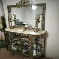 آینه و کنسول، ساعت ایستاده برنز