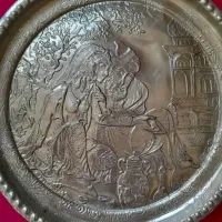 سینی لیلی و مجنون مسی قدیمی و سینی مسی قدیمی ..