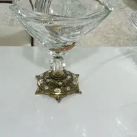 کریستال اصل پایه برنج|ظروف سرو و پذیرایی|نسیم‌شهر, |دیوار