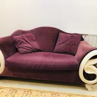 مبل هفت نفره ب اضافه دو عدد پاف و یک میز|مبلمان خانگی و میز عسلی|ساری, |دیوار