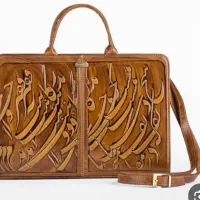 کیف چرم نگار مدل سیاه مشق