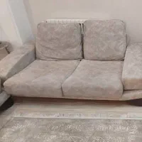 سرویس مبل راحتی ۵ نفره تمام چوب و تمام پارچه|مبلمان خانگی و میز عسلی|تهران, سازمان برنامه جنوبی|دیوار