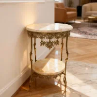 جشنواره میز کنارسالنی برنز(خاطره)ضمانتی(برنز برتر)|مبلمان خانگی و میز عسلی|کرمانشاه, |دیوار