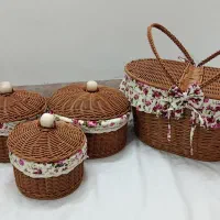 سبد حصیری|صنایع دستی و سایر لوازم تزئینی|ری, علایین|دیوار