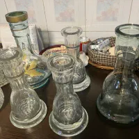 گلدان کریستال و تنگ قلیان و مشربه