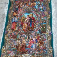 تابلو فرش زرنیم سلاطین اثر (استاد میرزایی)