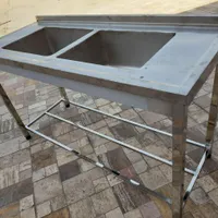 دو عدد سینک صنعتی تمام استیل نگیر ( سینگ ظرفشویی )|کافی‌شاپ و رستوران|تهران, شکیبا|دیوار