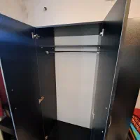 کمد لباس ملامینه مشکی|جاکفشی، کمد، دراور|رودسر, |دیوار