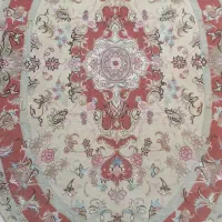 فرش دستبافت زرنیم بیضی ۱×۱/۵ رج ۵۰ علیا