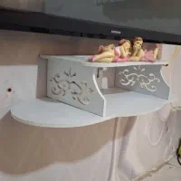 شلف دیواری دو طبقه|کتابخانه، شلف، قفسه‌های دیواری|خرم‌آباد, |دیوار