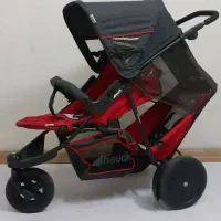 کالسکه دوقلو آلمانی برندhauck مناسب سیسمونی