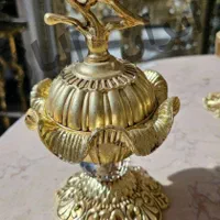 قندان برنجی ظرف پذیرایی برنجی استند جام کنارسالنی|صنایع دستی و سایر لوازم تزئینی|مشهد, طلاب|دیوار