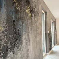 انواع پتینه گچبری نقاشی دیواری میکروسمنت|خدمات پیشه و مهارت|شیراز, قصرالدشت|دیوار