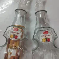 بطری شیشه ای  مخصوص روغن و سرکه دوعددی