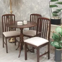 ناهارخوری ۳نفره چوب مرغوب درحد نو غذاخوری
