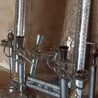 آینه و شمعدان