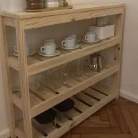 کافه بار چوبی( میز بار )|بوفه، ویترین، کنسول|مشهد, رسالت|دیوار