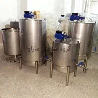 دیگ شیر داغ جوش کن 200 لیتر میکسر پاتیل پروسس تانک