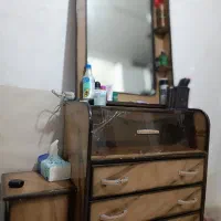 دراور چوبی و صندلی آرایشی فروشی