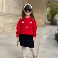 یه ست بافت نرمالو مثل پنبه (بلوز و دامن)|کفش و لباس بچه|بناب, |دیوار