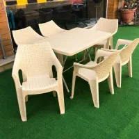 میز ناهارخوری صندلی پلاستیکی