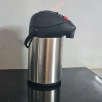 فلاسک چای پمپی در حد نو