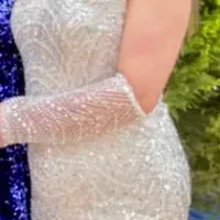 لباس مجلسی کریستال وسنگ دوزی شده|لباس|آمل, |دیوار