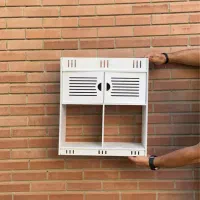 شلف دیواری نیم‌درب نظم‌دهنده وسایل بهداشتی