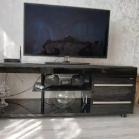 میز تلویزیون تمیز جنس چوب ترک
