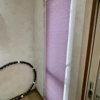 پرده حال پلیسه ای  درب بالکن