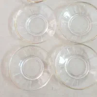 نلبکی بلور دور طلای قدیمی