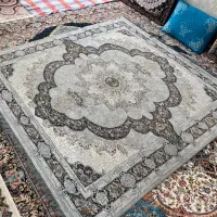 دو تخته فرش ۴ متری طوسی