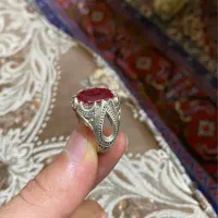 انگشتر نقره یاقوت|کلکسیون اشیاء عتیقه|اردبیل, |دیوار