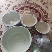 فروش سرویس تفلون چدن نو زرشکی