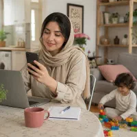 کارآنلاین و رسیدن به درآمد برای بانوان