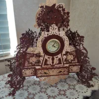 ساعت چوبی رومیزی