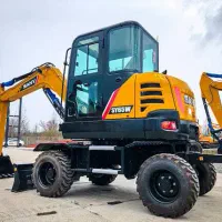 مینی بیل مکانیکی چرخ لاستیک