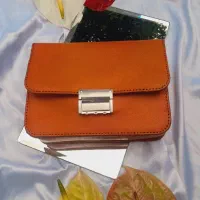 کیف مدارک چرم طبیعی بز دستدوز