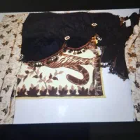 والان پرده مخمل ۲ عدد تمیز و نو