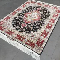 فرش دستباف (بساک) زرنیمهای تبریز چله ابریشم|فرش|مشکیندشت, |دیوار