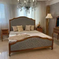 سرویس خواب کویین فرانسوی چوب راش|تخت و سرویس خواب|کرمانشاه, |دیوار