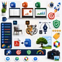 از تایپ تا طراحی . انجام پروژه‌های کامپیوتری