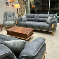 مبل شرکتی لمسه سبک لوکاس 8نفره آماده تحویل اقساط|مبلمان خانگی و میز عسلی|آبیک, |دیوار