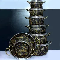 قابلمه ۱۴پارچه سنگی ارسال رایگان اردبیل