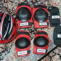 لوازم ایمنی اسکیت به همراه کلاه