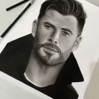 سفارش طراحی چهره سیاه قلم و انواع تابلو سیاه قلم