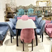 دو سرویس نهارخوری غذا خوری درحد نو شش نفره|میز و صندلی غذاخوری|کرمانشاه, |دیوار