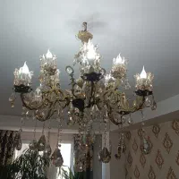 لوستر|لوستر و چراغ آویز|مشکین‌دشت, |دیوار