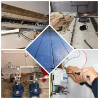 کولر تاسیسات پمپ جوشکاری سیار گاز برقکاری  لوله کش