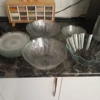 سه عدد کاسه بزرگ‌وشش تا میوه خوری